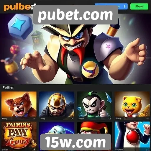 Variedade de jogos disponíveis em pubet.com